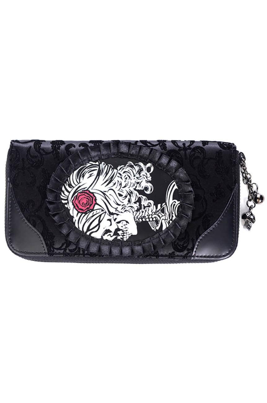 Portefeuille rock avec skull