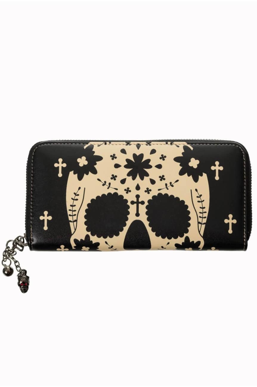 Banned portefeuille rock noir