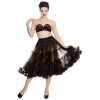 Jupon pin-up tres long noir