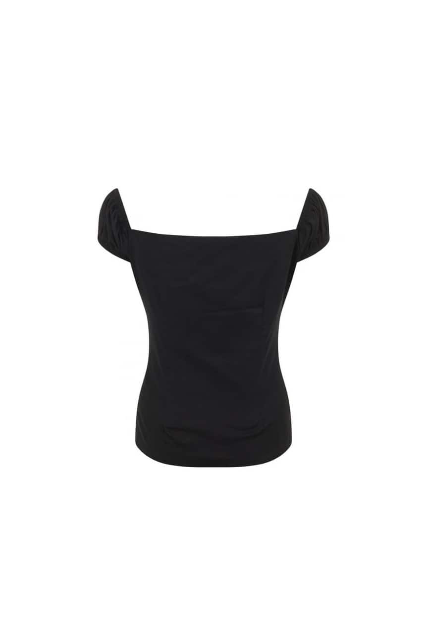 Haut rétro noir collectif vintage