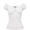 Haut rockabilly blanc