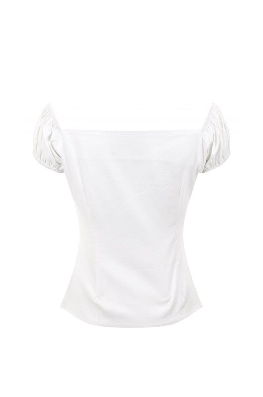 Haut rockabilly blanc