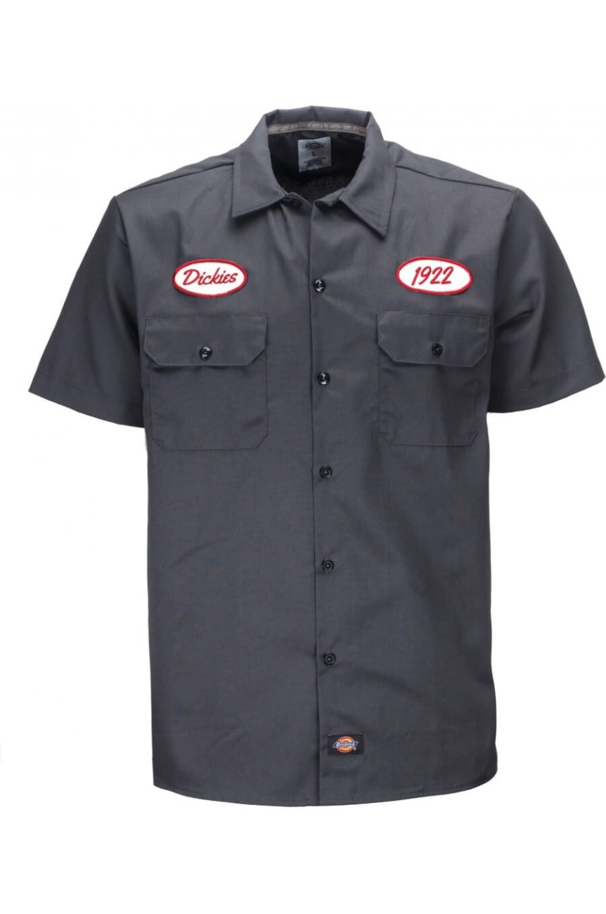 Chemise pompiste dickies grise