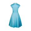 robe fifties bleue