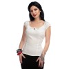 Haut rockabilly blanc