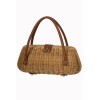 Sac rétro tréssé naturel
