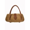 Sac rétro tréssé naturel