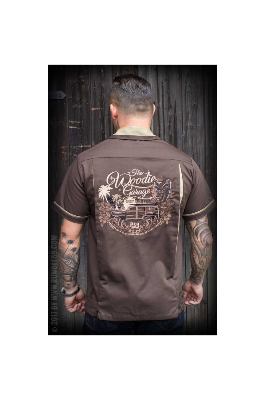 Chemise bowling woodie garage rumble59