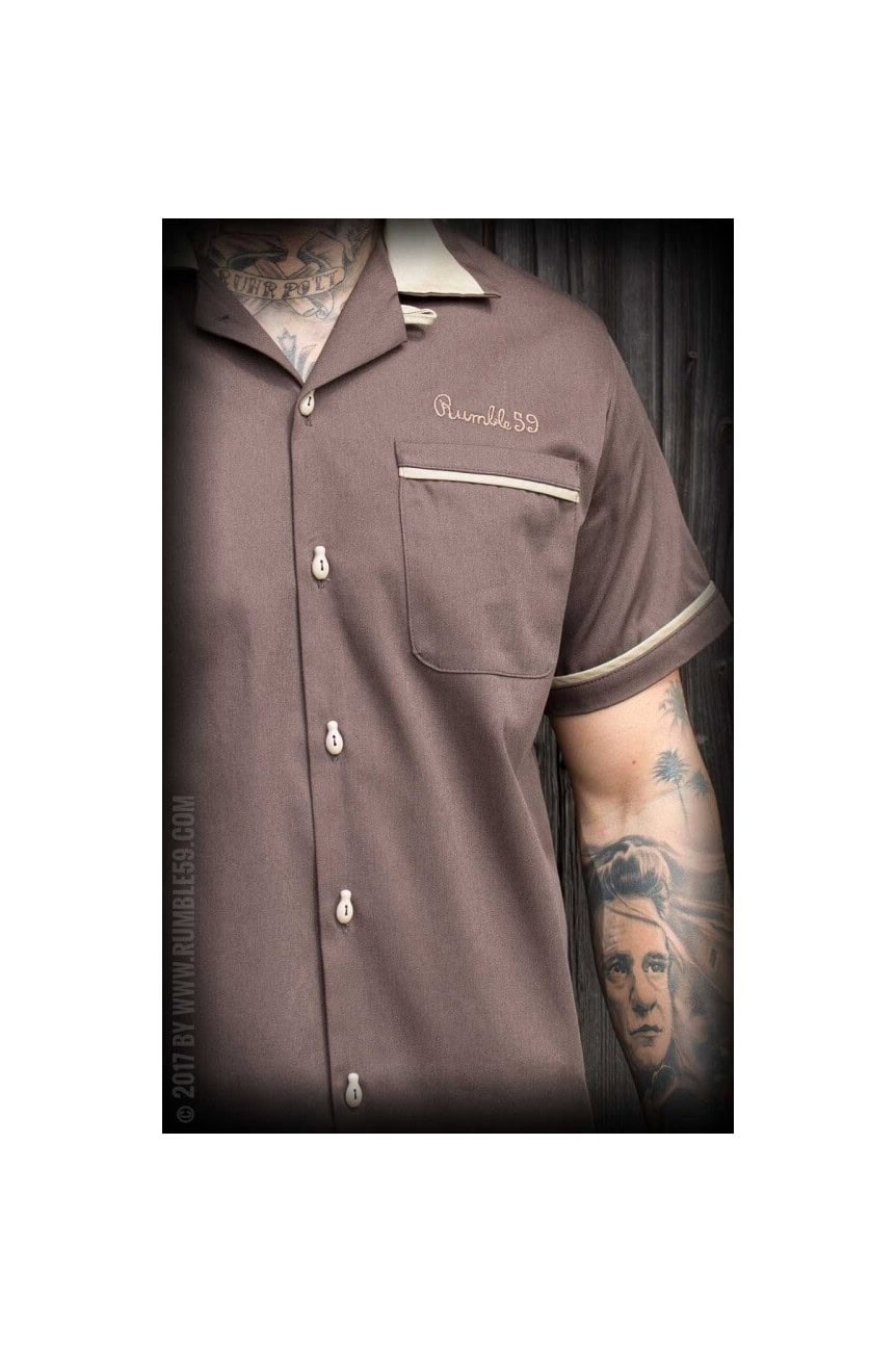 Chemise bowling woodie garage rumble59