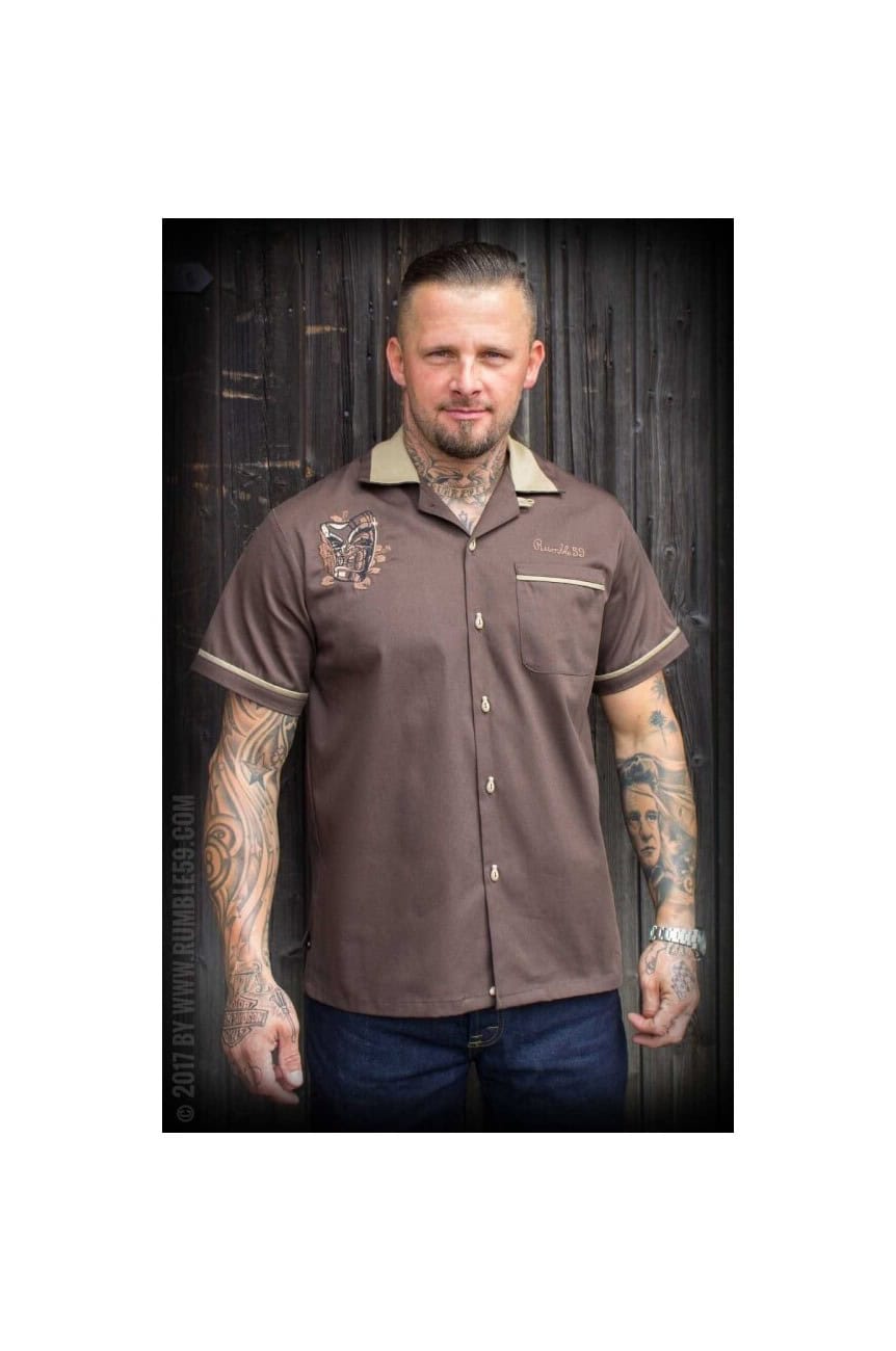 Chemise bowling woodie garage rumble59