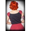 Haut rockabilly rouge a pois