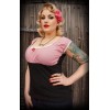 Haut rockabilly vichy rouge
