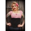 Haut rockabilly vichy rouge
