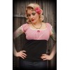 Haut rockabilly vichy rouge