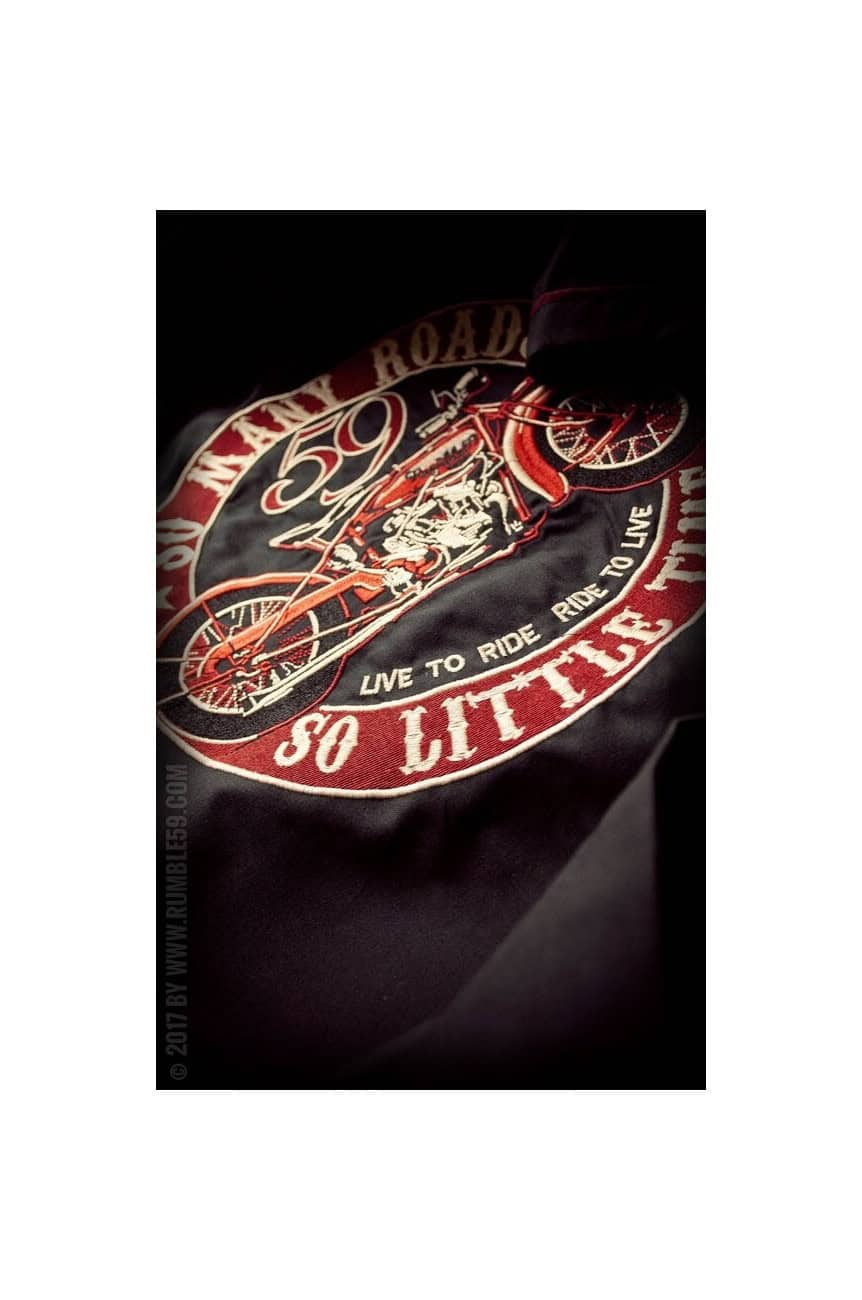 Chemise bowling rumble59 moto