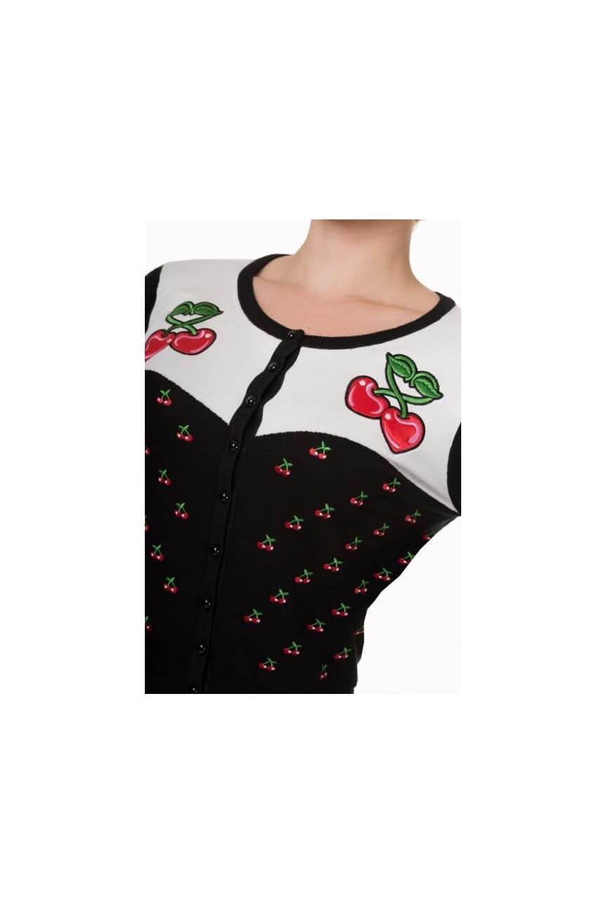 Cardigan fifties avec cerises