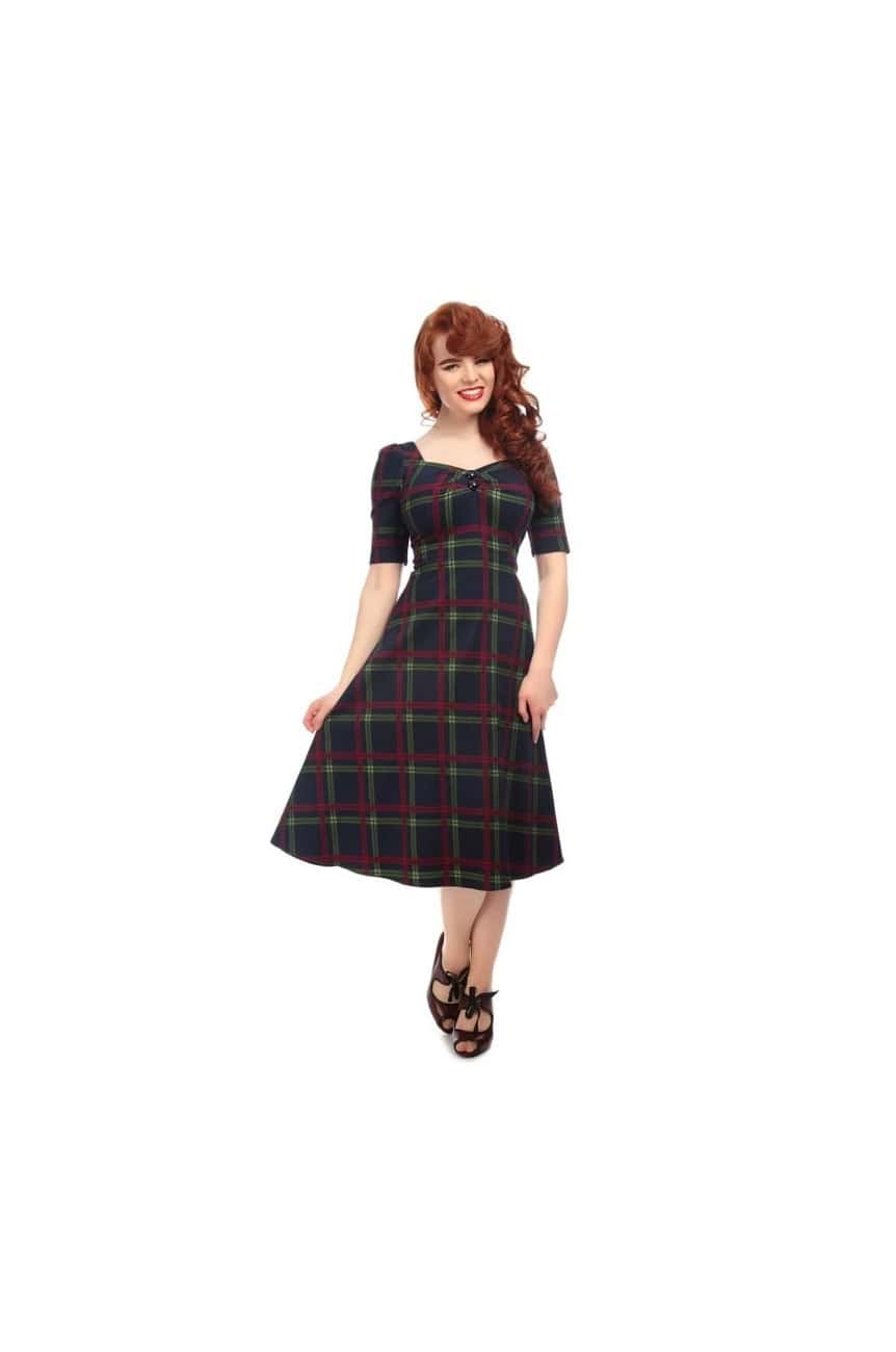 Robe a carreaux vintage