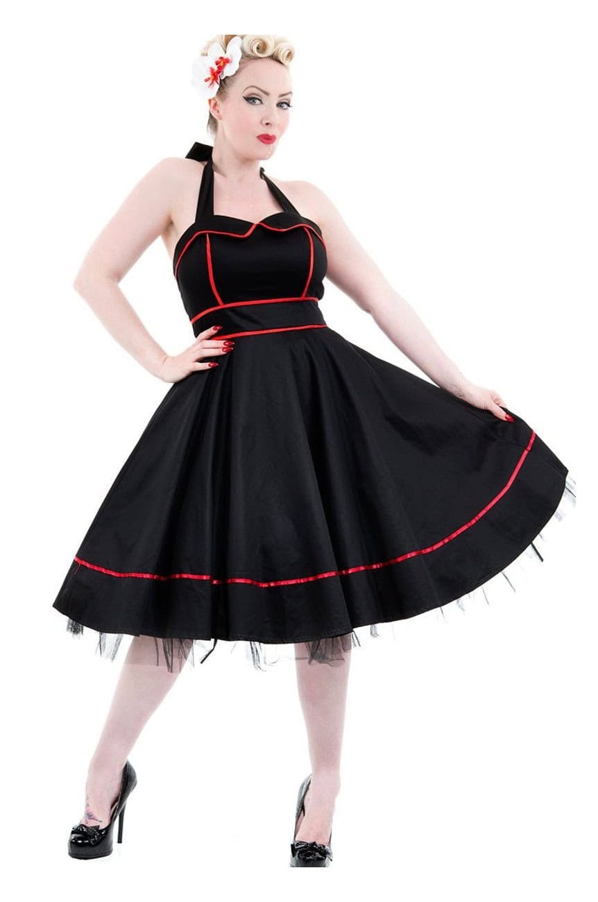 Robe sailor rockabilly noire