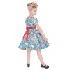 Robe pin up enfant flamant rose