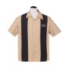 Chemise bowling beige