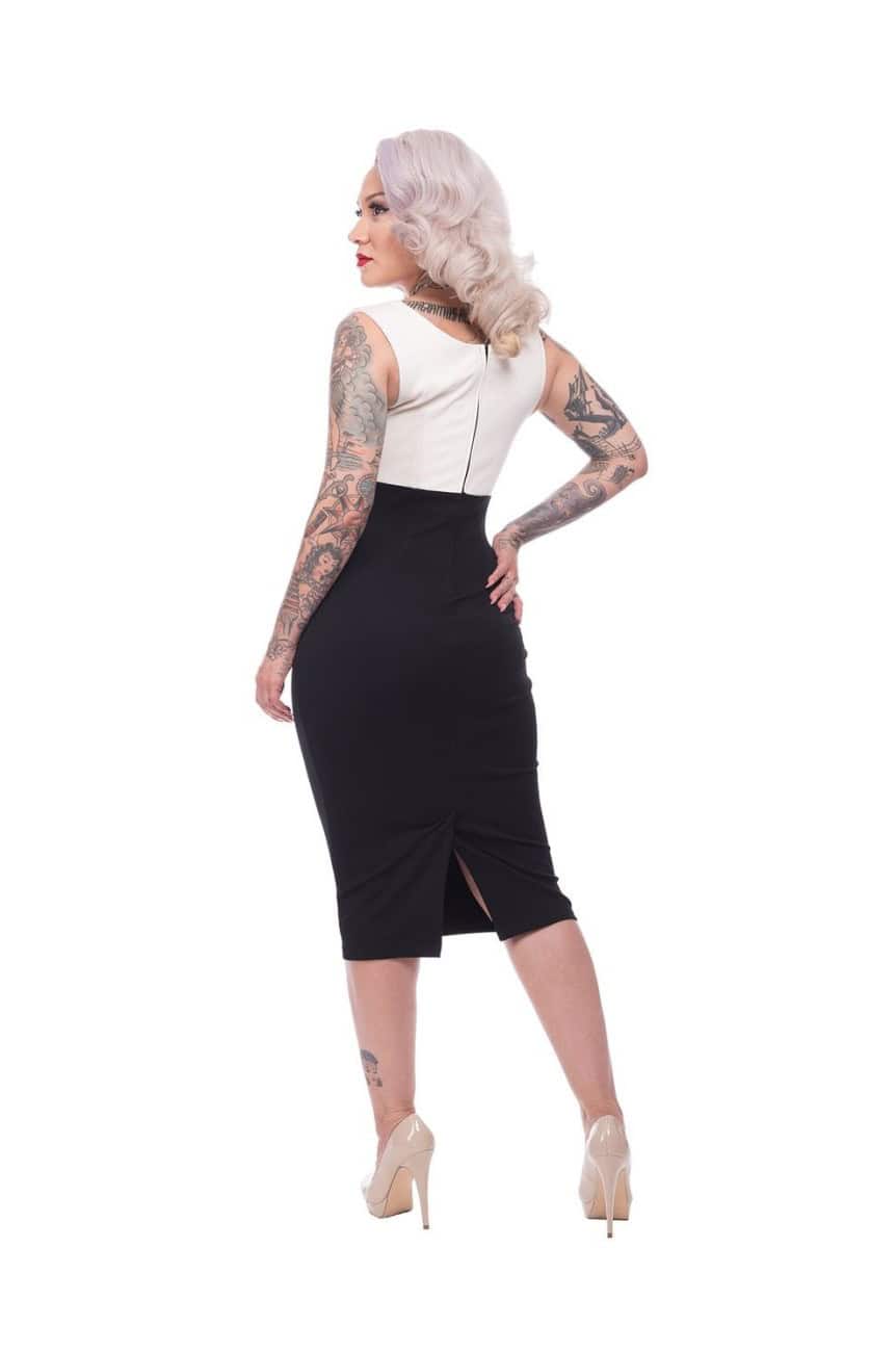 Robe fourreau rockabilly