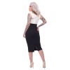 Robe fourreau rockabilly
