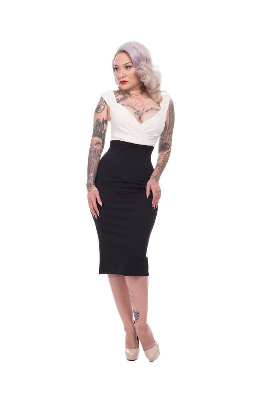 Robe fourreau pin-up
