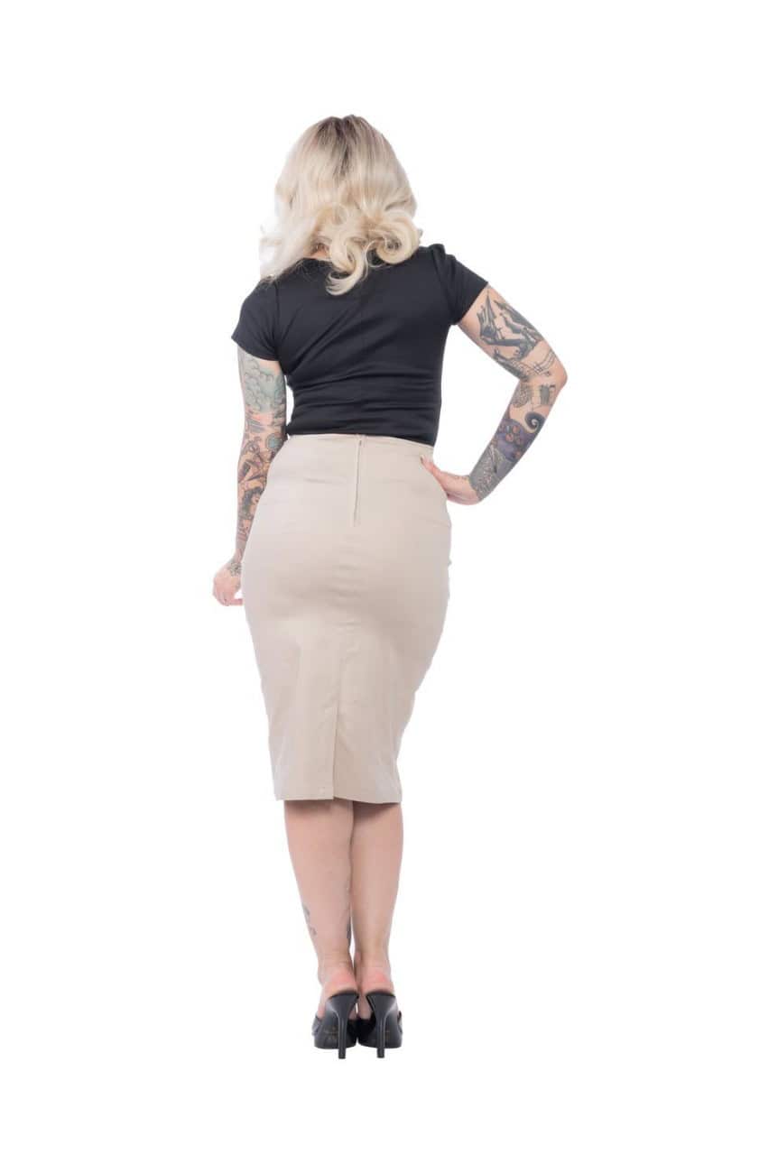 Jupe crayon rockabilly