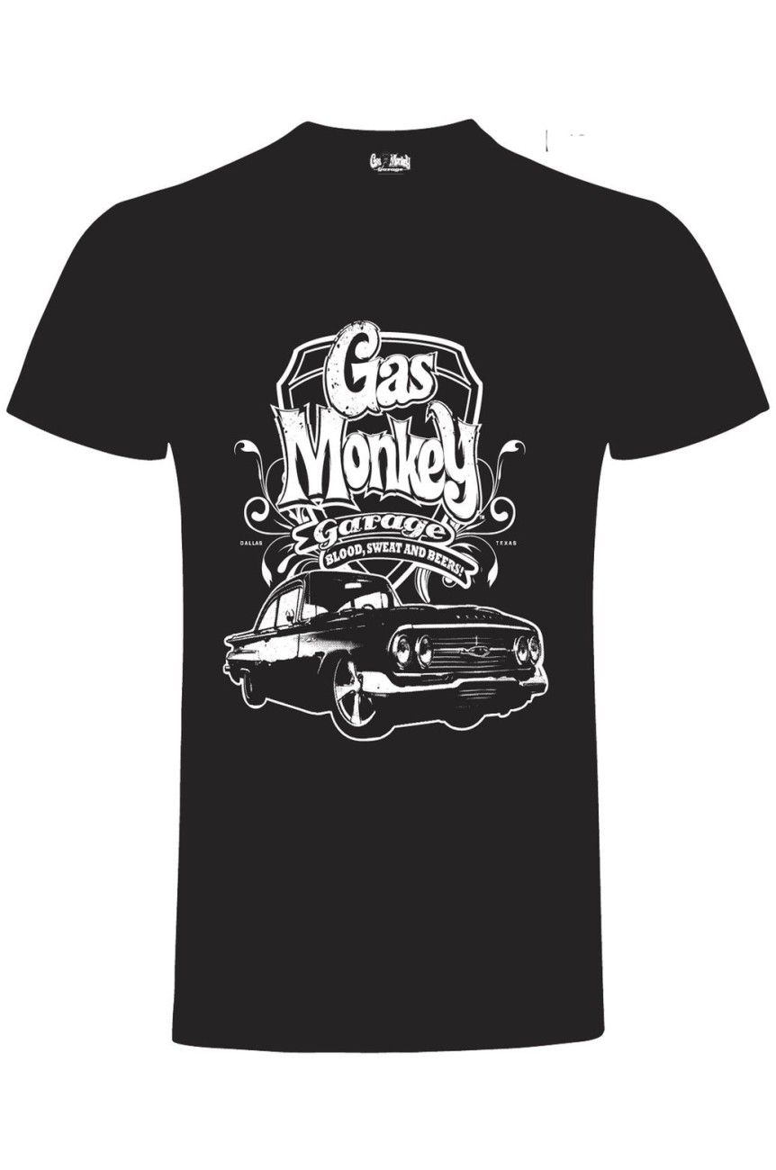 Tee shirt gas monkey VINTAGE CAR