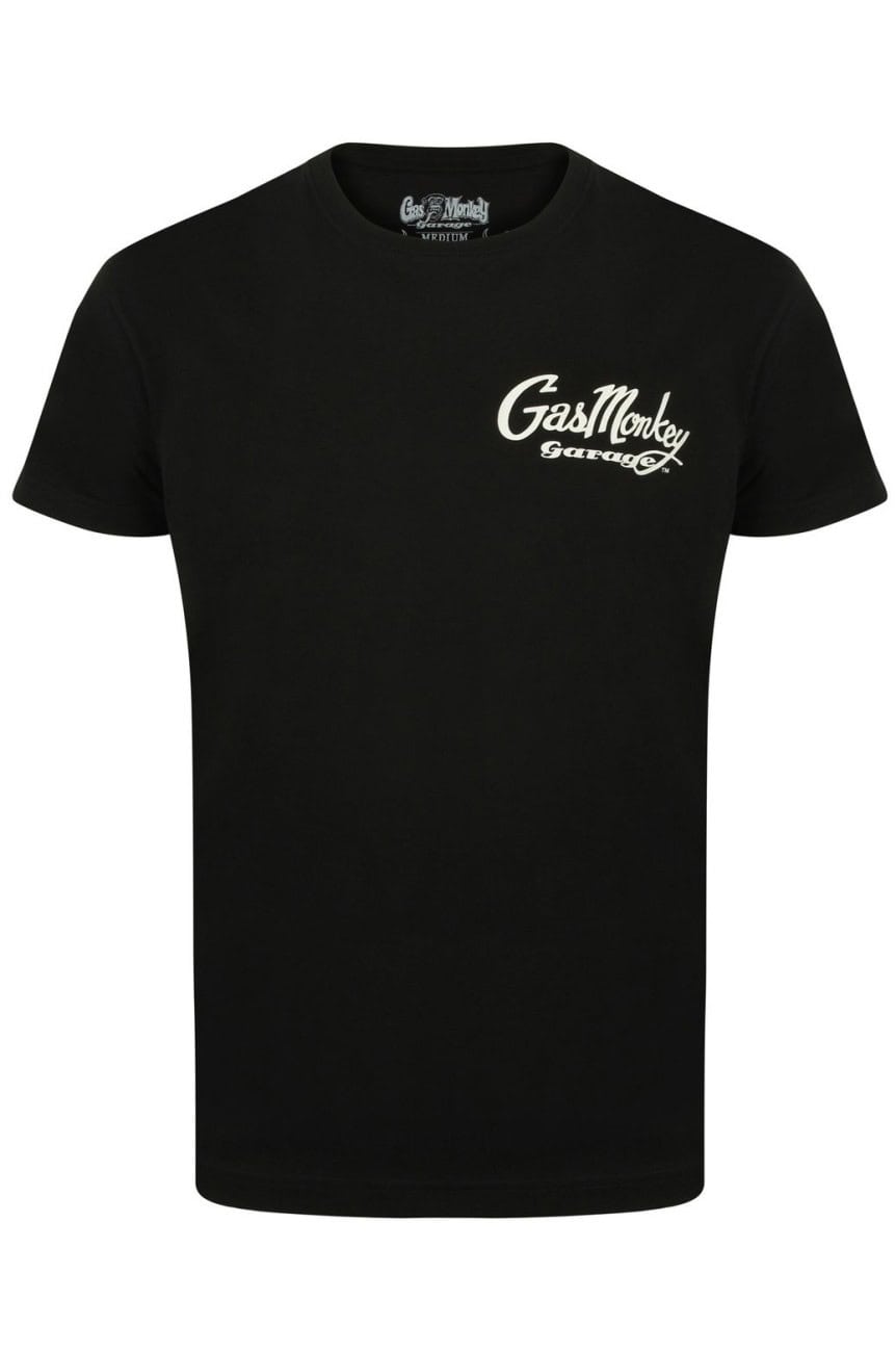 Tee shirt Gas monkey white car 31