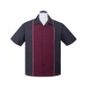 Chemise rockabilly bordeaux