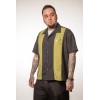 Chemise rockabilly noire et verte