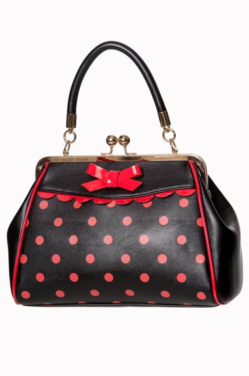 Sac vintage rock a pois rouges