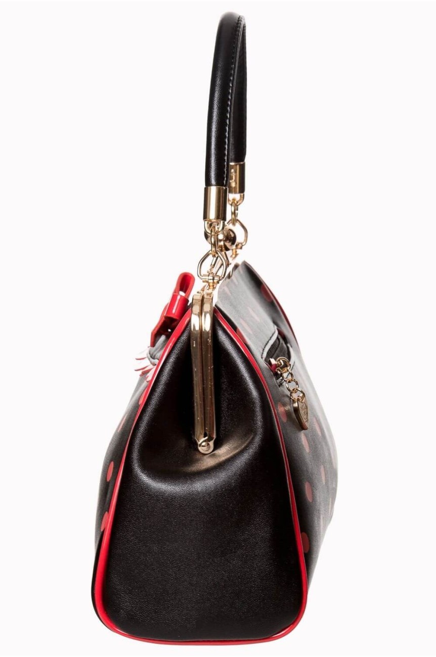 Sac vintage rock a pois rouges