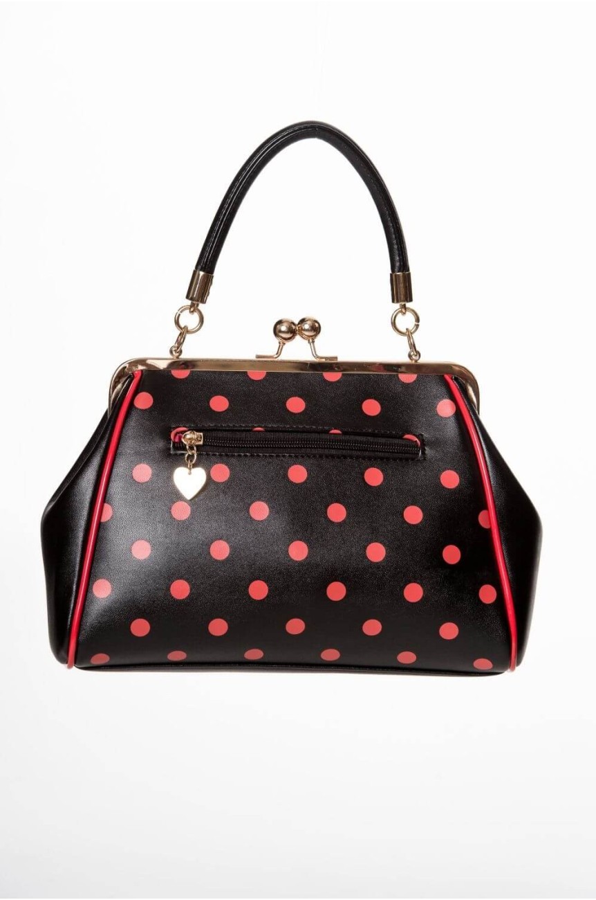 Sac vintage rock a pois rouges