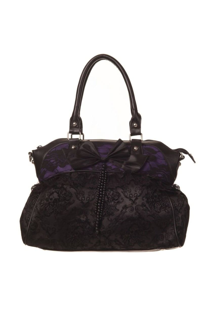 Sac rock noir et violet banned