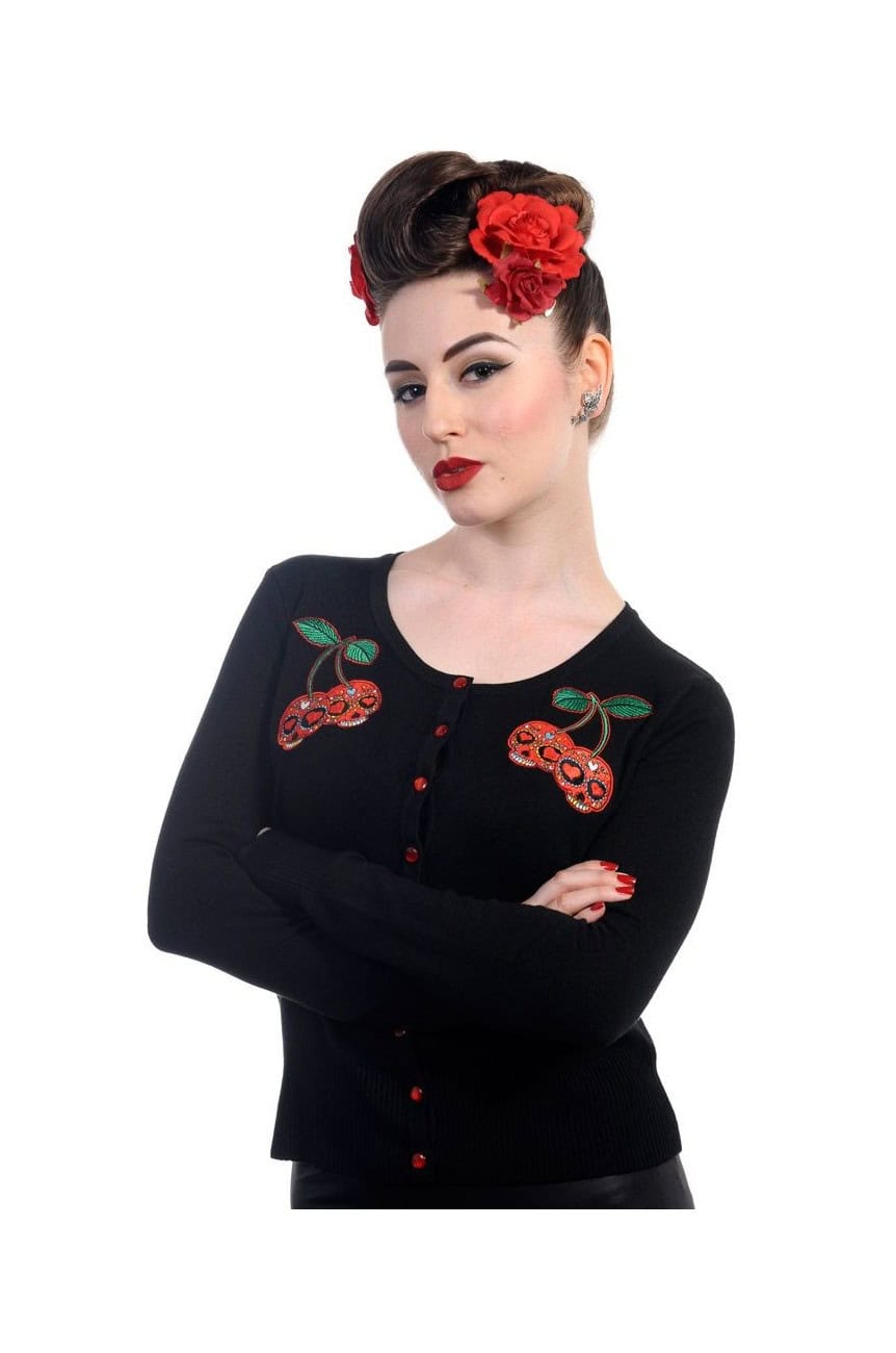 Cardigan pin up avec cerises