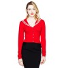 Cardigan pin up style marin rouge