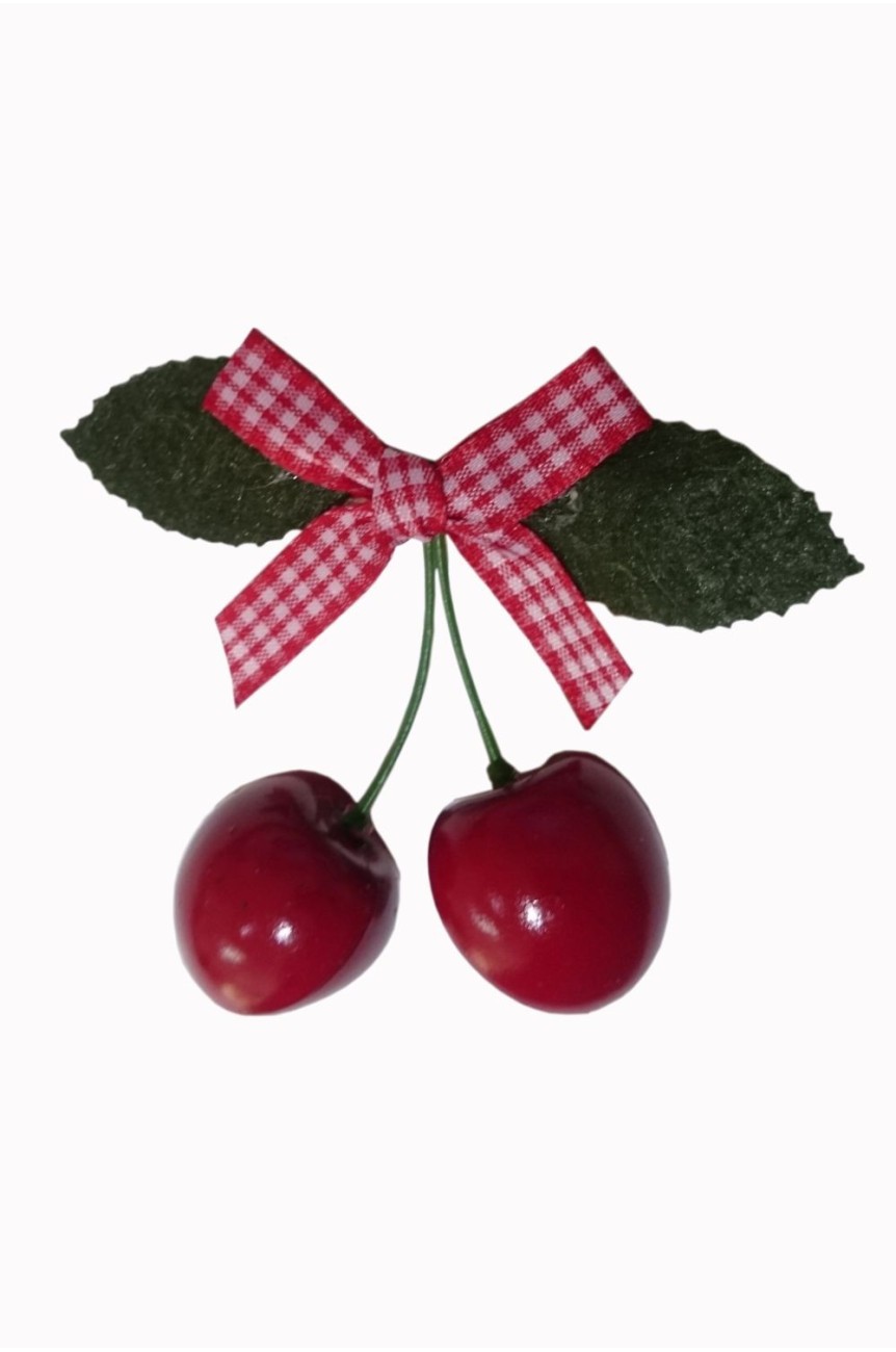 Barrette pinup cerise