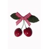 Barrette pinup cerise