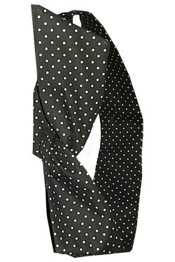 Bandeau pour cheveux noir a pois