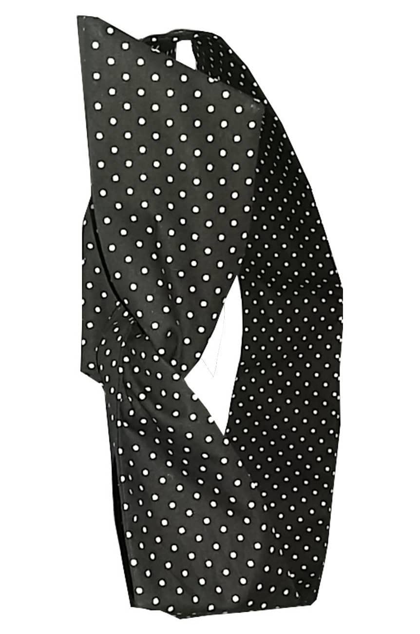Bandeau pour cheveux noir a pois