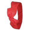 Bandeau cheveux rouge a pois