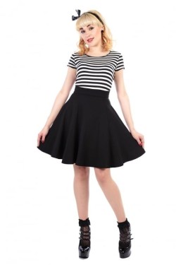 Jupe swing noire collectif