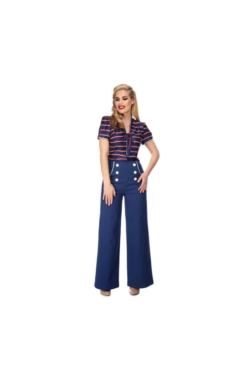 Pantalon vintage taille haute