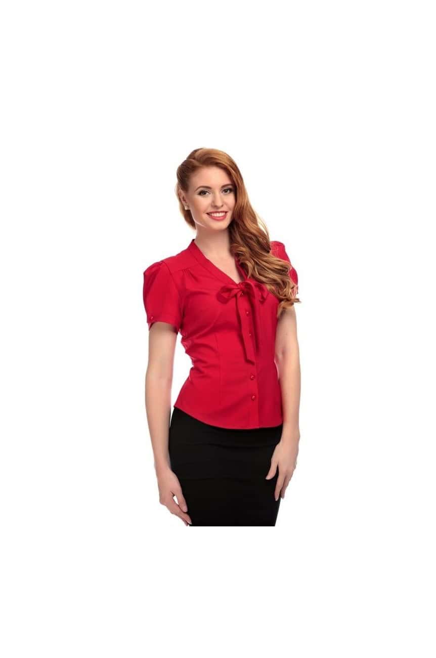 Chemise vintage rouge