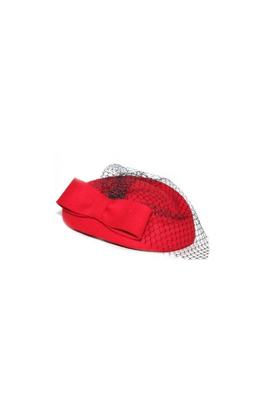 Chapeau pin up vintage rouge