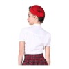 Chapeau pin up collectif vintage rouge