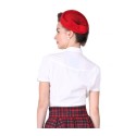 Chapeau Vintage Christian Dior Lazarus Paris - Taille 22 Avec Points Rouges