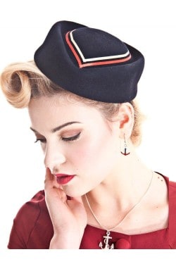 Chapeau pin up marin annee 40